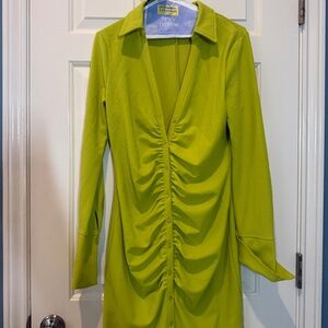 Chartreuse dress